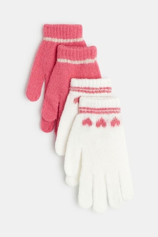 2 pares de guantes - Rosa