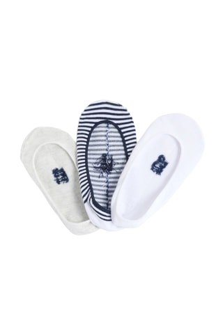 3 pares de pinkies - Blanco y azul marino 