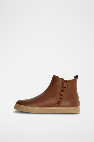 Botas de piel - Marrón