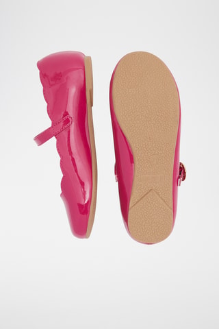 Bailarinas de piel de charol - Fucsia 