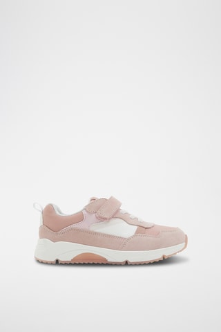 Zapatillas de piel de serraje - Rosa empolvado