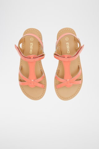 Sandalias de piel - Coral