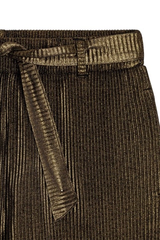 Pantalón plisado - Negro y bronce - Okaïdi