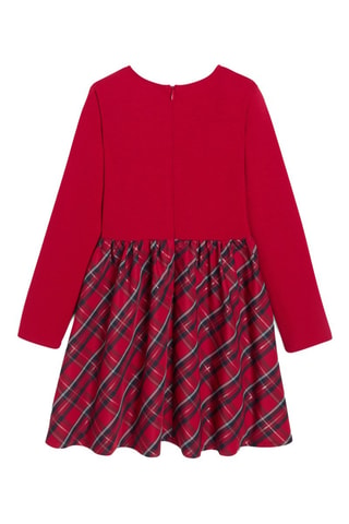 Vestido combinado - Rojo - Okaïdi