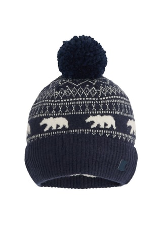 Gorro con borla - Azul marino