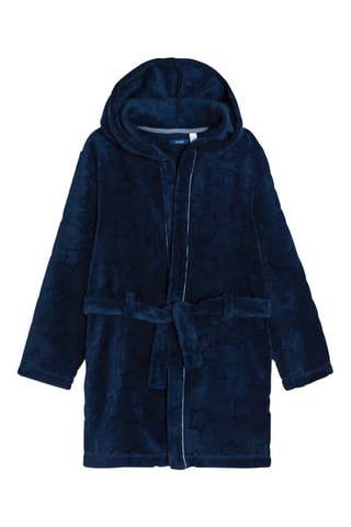 Albornoz con capucha - Azul - Okaïdi