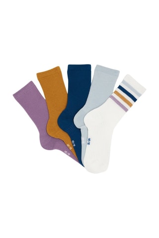 5 pares de calcetines - Azul pato - Okaïdi