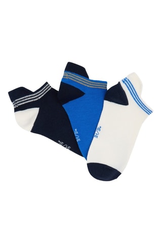 3 pares de calcetines cortos - Azul oscuro