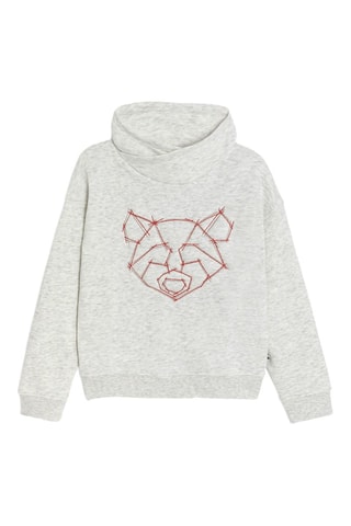 Sudadera con capucha - Crudo jaspeado - Okaïdi