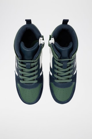 Zapatillas altas - Verde oscuro