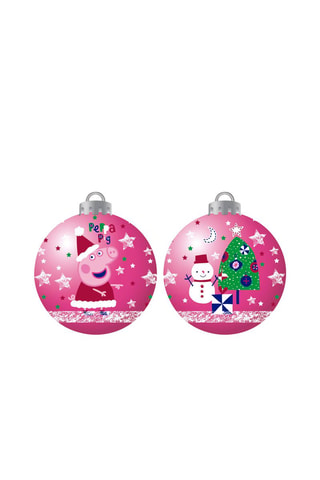6 boules Peppa Pig 8 cm