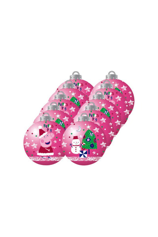 10 boules de Noël de Peppa Pig 6 cm