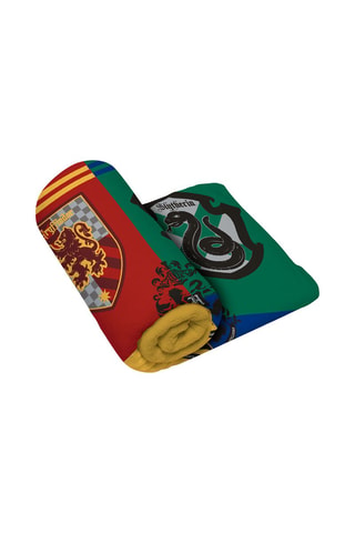 Plaid Harry Potter Warner Bros 150 x 95 cm - Bleu, jaune, orange et vert