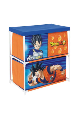 Boite de rangement Vegeta et San Goku Dragon Ball Super - Orange