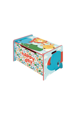 Boite de rangement en bois - Bleu