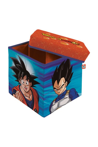 Pouf-coffre Son Goku et Vegeta Dragon Ball Super - 30 x 30 x 30 cm