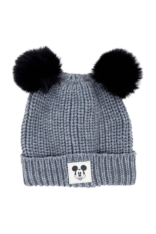 Bonnet Mickey Disney - Gris et noir