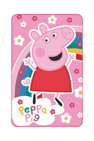 Plaid Peppa Pig 150 x 95 cm - Roze
