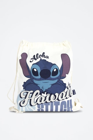 Rugtas Stitch Lilo en Stitch Disney - Ecru - Wit en blauw
