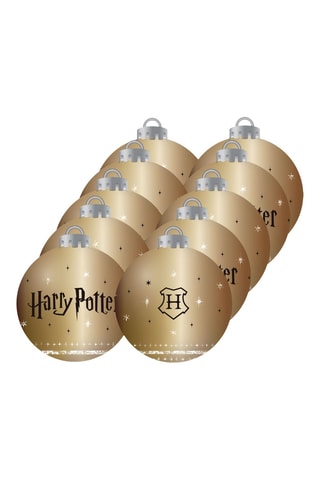 10 boules de Noël Harry Potter - Doré