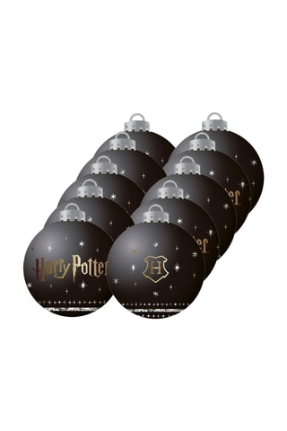 10 boules de Noël Harry Potter - Noir