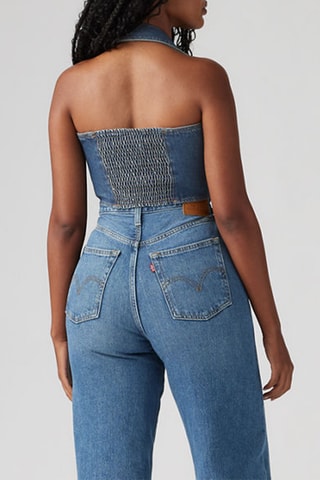 Chemisier en jean Bria Denim - Bleu foncé