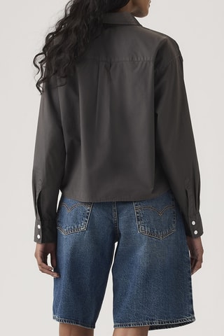Chemisier Cropped Harlie Phantom Gd - Noir