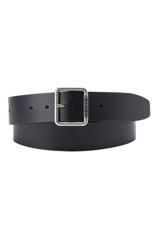 Ceinture en cuir Parker - Noir