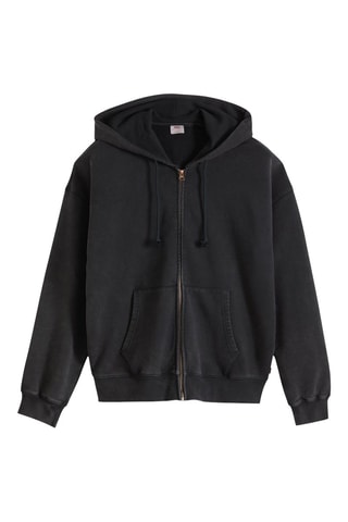 Sweat à capuche Hayes Boxy - Noir