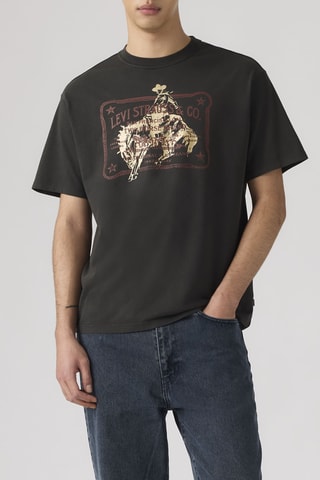 T-shirt Vintage Fit Graphic Americas Finest - Bleu