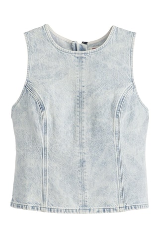 Top sans manches Topanga Denim Healing Waters Top - Ciel