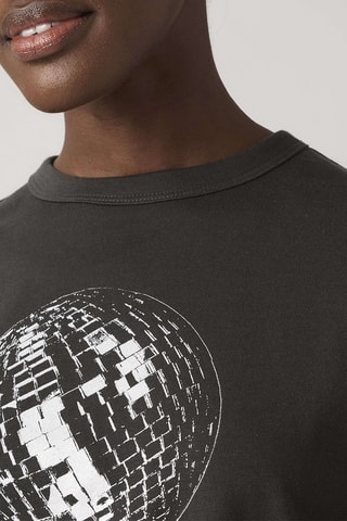 T-shirt Vintage Disco Ball Pirate G - Noir