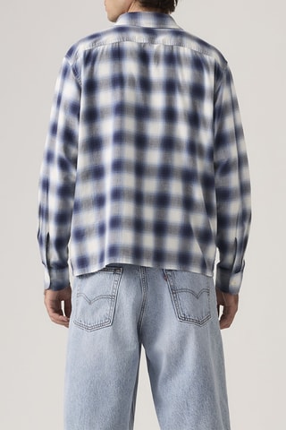 Chemise Duboce Boxy Over James Plaid Rain - Bleu