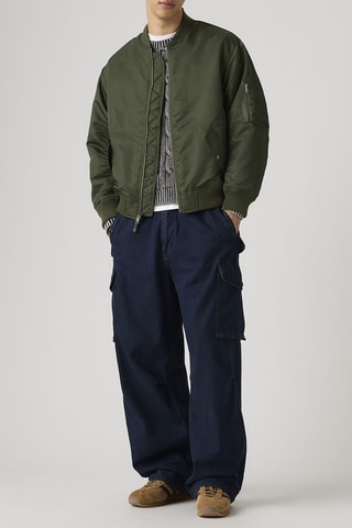 Pantalon baggy field cargo - Bleu