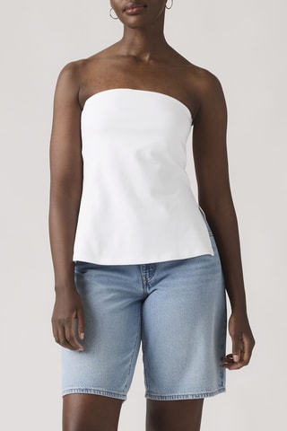 Top bustier Talia Tube Top Bright Jersey - Blanc