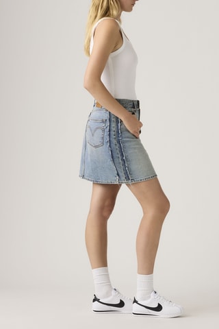 Jupe droite en jean Deconstructed - Bleu