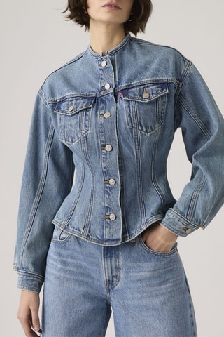Veste en jean Sculpted Trucker - Bleu