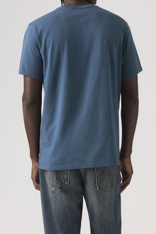 T-shirt Relaxed Fit Serif - Bleu