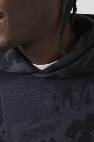 Sweat à capuche Sunset Graphic - Bleu