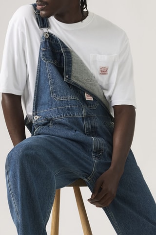 Salopette en jean loose Overalls - Bleu