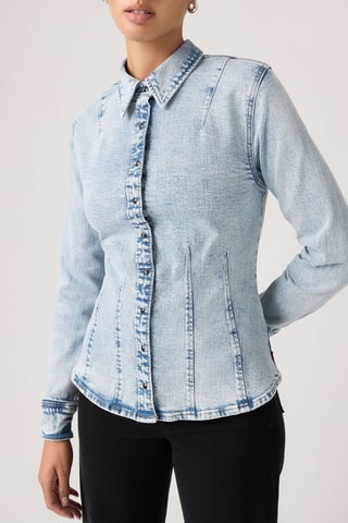 Chemisier en jean Shaped In The Dust Stone - Bleu