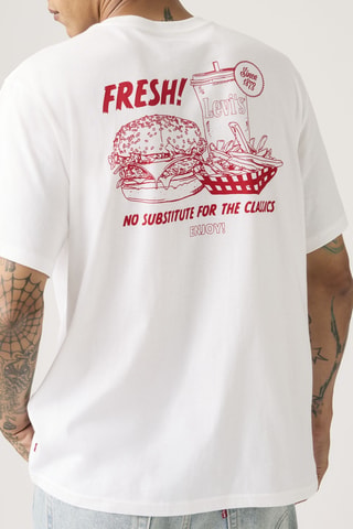 T-shirt Relaxed Fit Fresh - Blanc