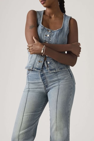 Jean Ribcage Full Lenght - Bleu