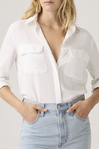 Chemisier Elaine Utility - Blanc