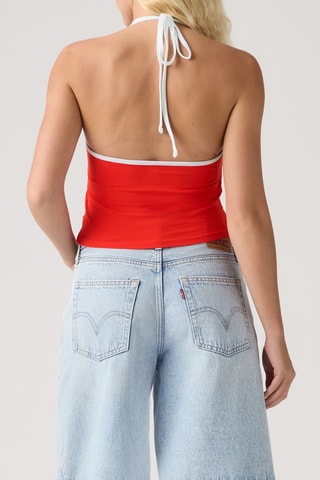 Crop top Ella Halter - Blanc