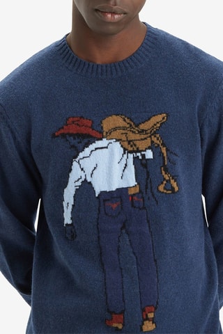Pull en laine - Bleu