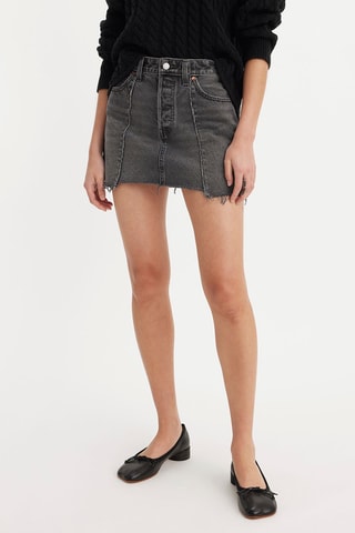 Minijupe en jean - Noir