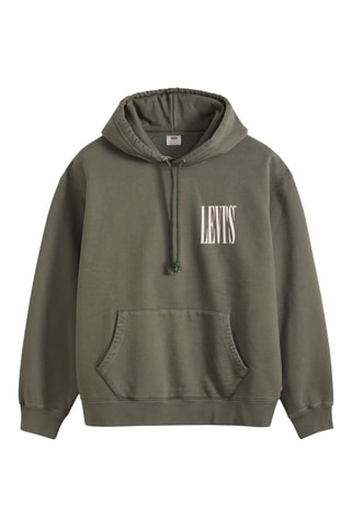 Sweat à capuche Relaxed Graphic - Vert