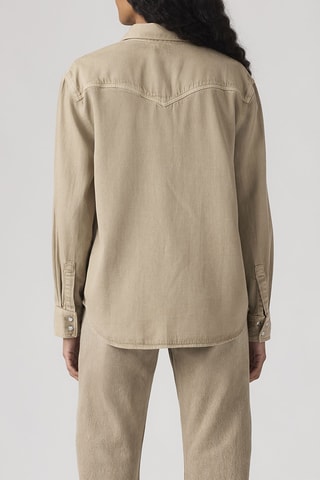 Chemisier en jean Teodora Western Chipped Winter Twi - Beige