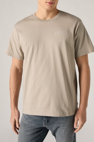 T-shirt Relaxed Fit Headline Logo - Kaki